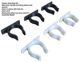 Caravan Camec Odyssey Door Blind Holder Mount Anti-Flap 2 Pack